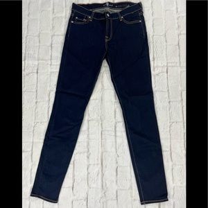 7 For All Mankind Jeans The Skinny Blue 30 X 30